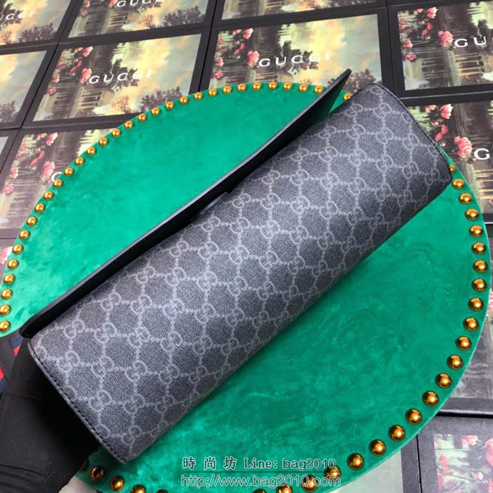 GUCCI 古馳男包 新款 474138 克pvc刺繡 男士單肩包 Gucci斜挎包